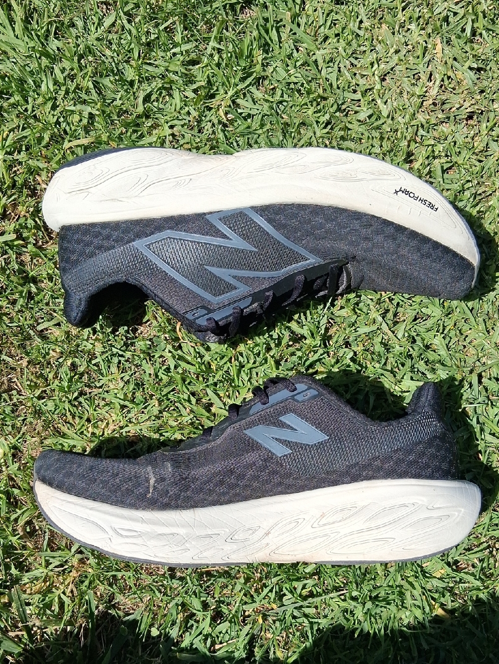 New Balance Fresh Foam 1080 Men's Black and White Cushioned Running Sneakers